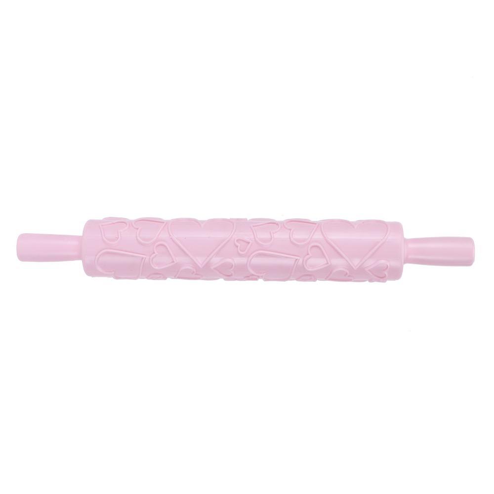 Heart, Butterfly Honeycomb Embossed Roller PP Pastry Roller Fondant Rolling Pin  Cake Decoration