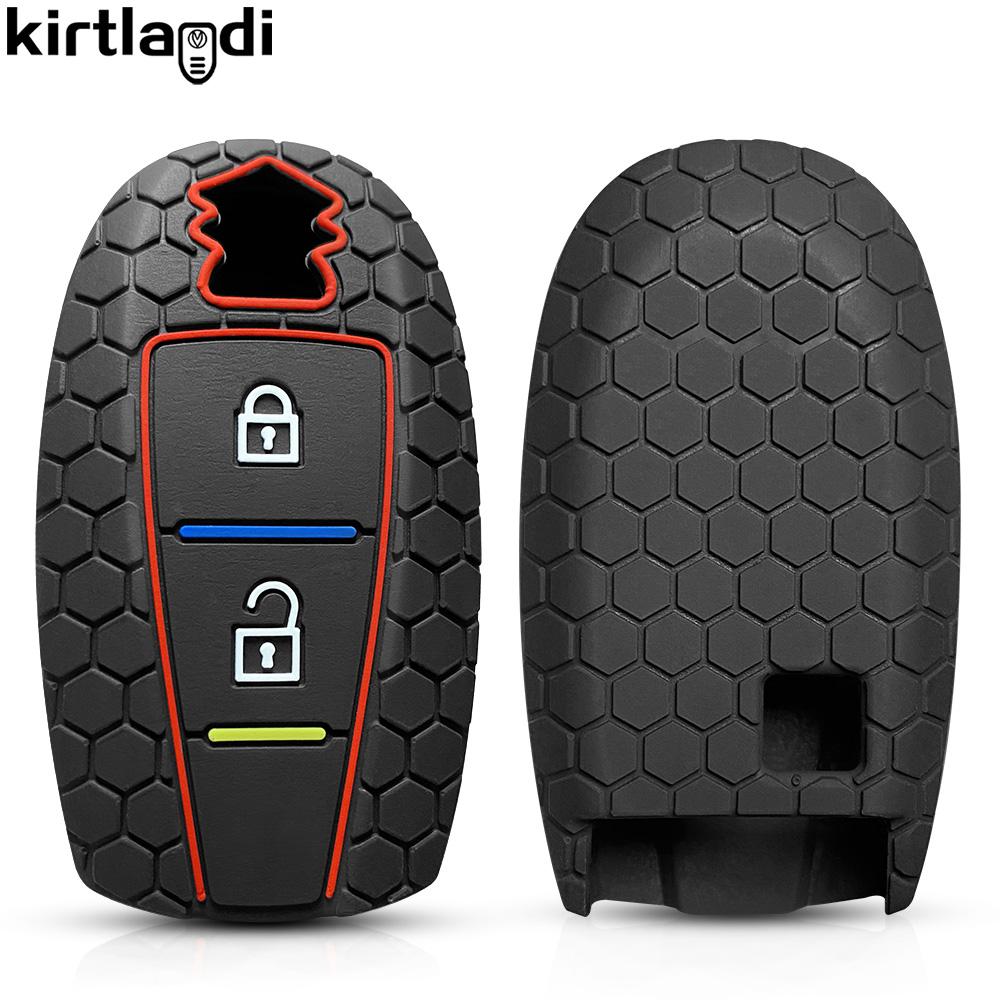 Silicone Key Cover Remote Car Key Case for SUZUKI Grand Vitara 2021 Swift Sport SX4 S-CORSS 2 Button Car Accesories Holder