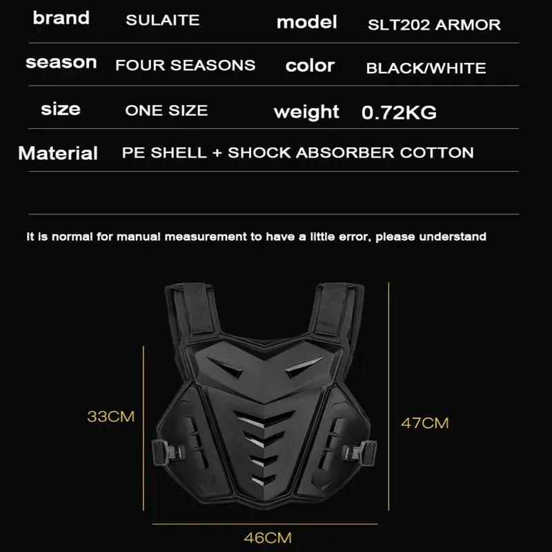 Sulaite All Season Motocross Armor Vest Motorcycle Body Protection MTB MX Dirt Bike Chest Protector Moto Gear Men