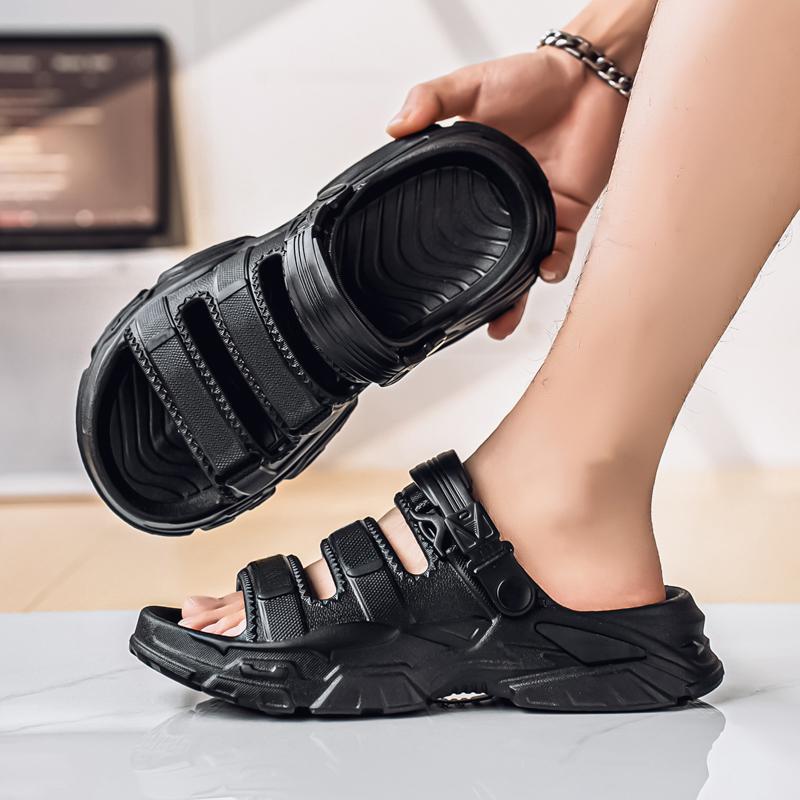 Fashion 2025 New Men Sports Slippers Outdoor Thick Bottom Breathable Beach Sandals Summer Casual Shoes Big Size 45 Unisex Men Women