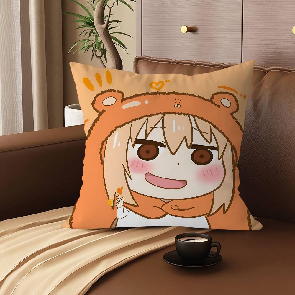 Doma Umaru Personalized Pillow Dust Cover Bedroom Kids Party Decoration Pillowcase Birthday Children Gift
