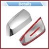 for Chevrolet Impala 2014-2020 Driver Passenger Side Mirror Covers Cap Overlay Rearview Mirror Guard Covers Silver Tone 1 Pair
