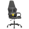 Gaming Chair with Massage Function Camouflage Color Black Artificial Leather