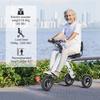 TopMate ES35P 3 Wheel Foldable Electric Scooter with Backrest Seat Removable 36V Battery Reverse for Adult Commute