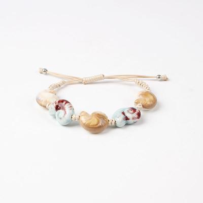 Mode Acryl Damenarmband Ethnischer Stil Buddha Perlen Armband Damen Acryl Armband Schmuck