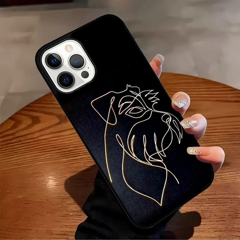 

Lovely Dogs Schnauzer Phone Case For iPhone 17 Air 16 15 14 13 12 11 Pro Max Max Plus Bumper Case Cover iPhone 14