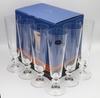 Bohemian Glass "BELLA" Champagne (Beer) Glasses (6) Dishwasher Safe Crystallex