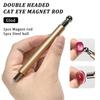 Cat Eye Magnetic Ball with Magnetic Nail Stick Tool Set: Double-Head Strong Magnet Pen for 3D Cat Eye Gel Nails