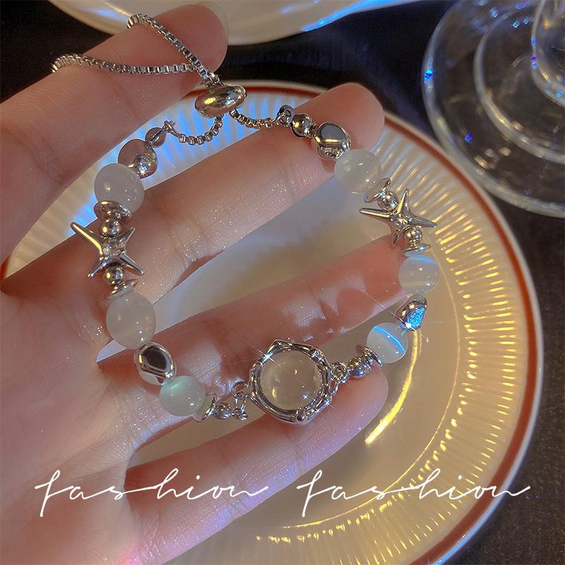 Punk Heavy Metal Big Thick Chain Bracelet Set Women Retro Geometric Metal Twist Chain Bangles Bracelet Punk Zircon