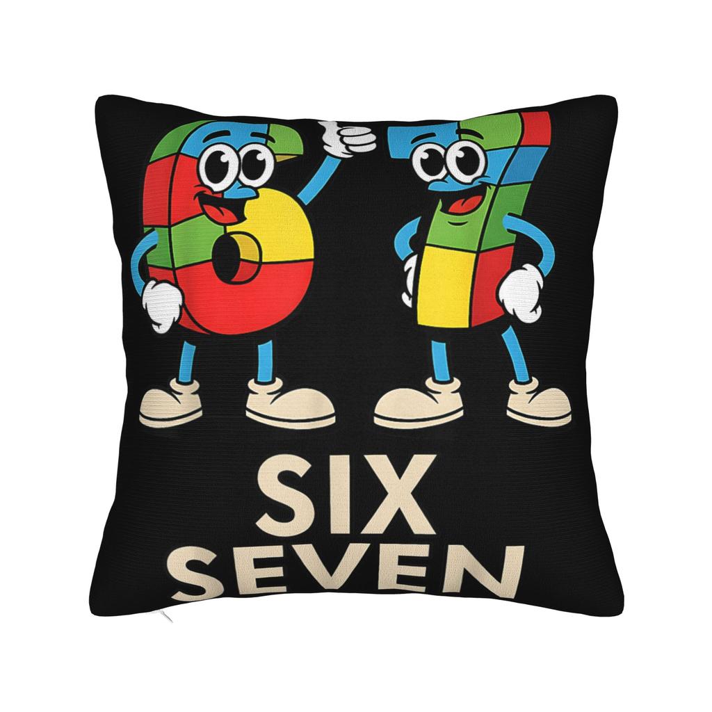 Pillow Cover 67 Six Seven 6-7 Funny Italian Brainrot Gaming Meme Fashion Pillow Case For Wedding Party Home Decor Pillowcases