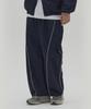 Sekeonmonollogeu Baseball Curved Wide Nylon Pants (Fleece-Lined) Navy_Sept028Navy