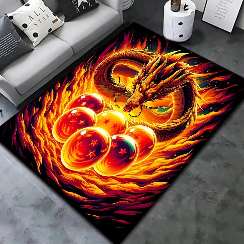 Tappeto Dragon Ball Z per Soggiorno Camera da Letto Casa Decorazione Divano Tappetino Antiscivolo per Gioco Bambini