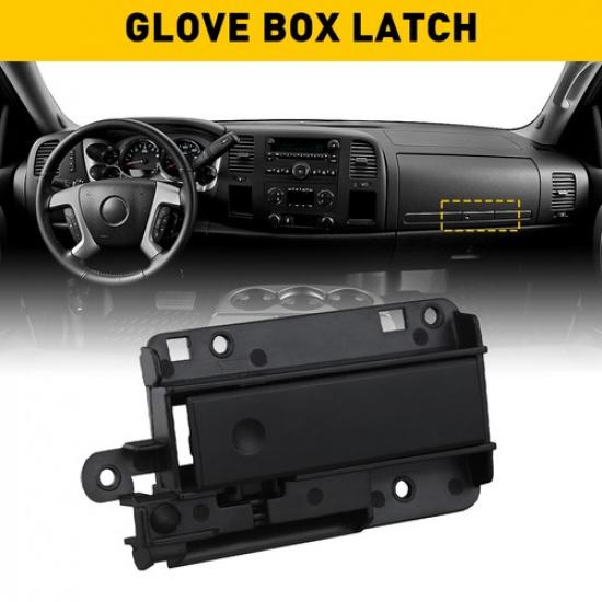Upper Glove Box Latch Handle For 2008-14 Chevrolet Silverado 2500 HD Black ABS