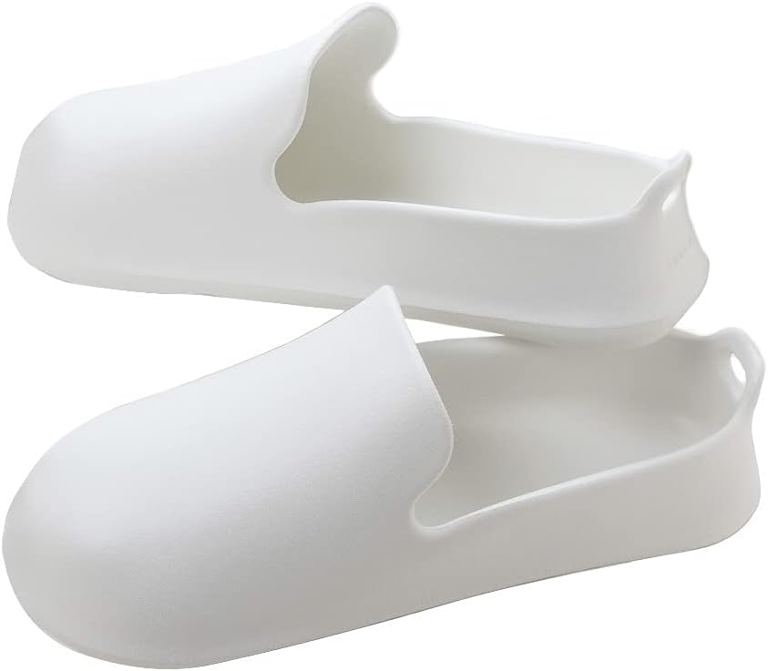 

Marna Bath Slippers Hook Bath Floating JA090W (with Hole), Non-Slip Shoes, Storage, White,