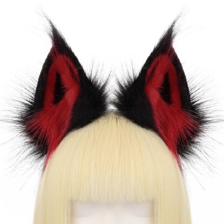 Faux Furs Cats Foxes Ears Headband for Women Halloween Cosplay Costume Hair Accessories Furry Animal Ears Hair Hoop