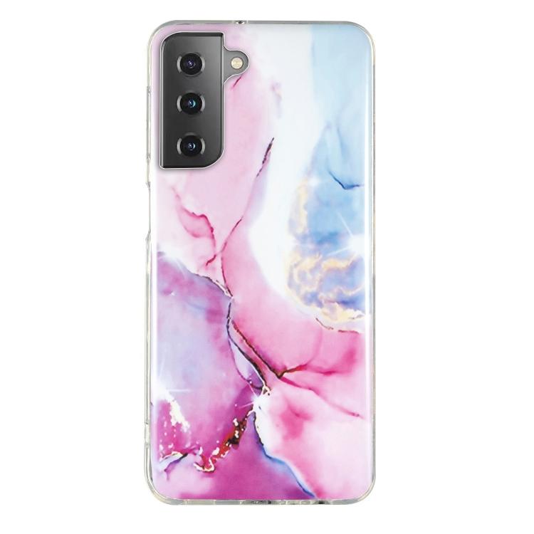 

Чехол для телефона Samsung Galaxy S21 FE 5G IMD Marble Pattern TPU For Samsung Galaxy S21 FE 5G розовый