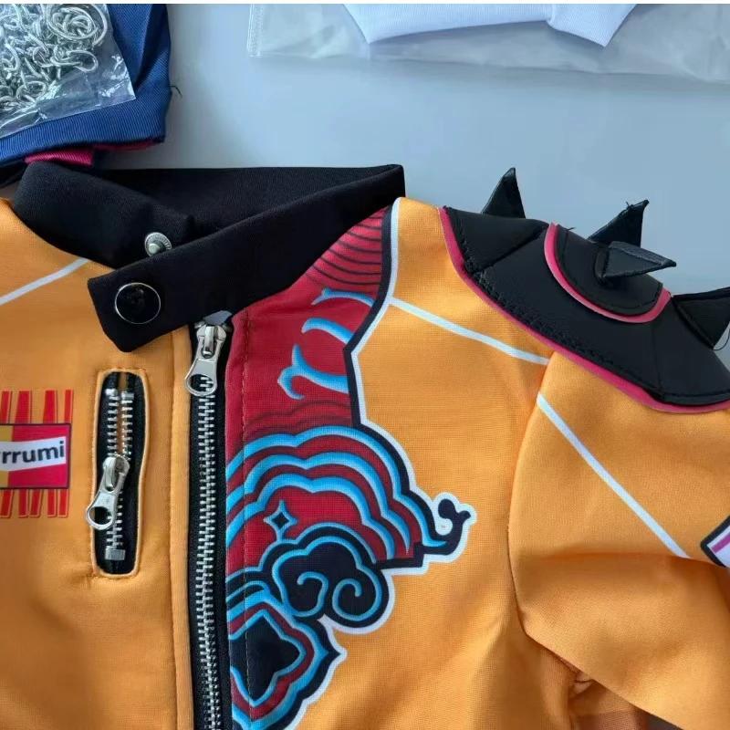 Huntrix KPop Mira Zoey Rumi Cosplay Kostüm Sets für Kinder Mädchen Cosplay Anime Uniform Geschenke Karnevalskostüm Halskette