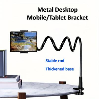 Husí krk Držák na tablet pro postel stůl Držák na telefon Flexibilní Dlouhé Rameno Svorka Stojan na tablet pro IPad Samsung Xiaomi Příslušenství