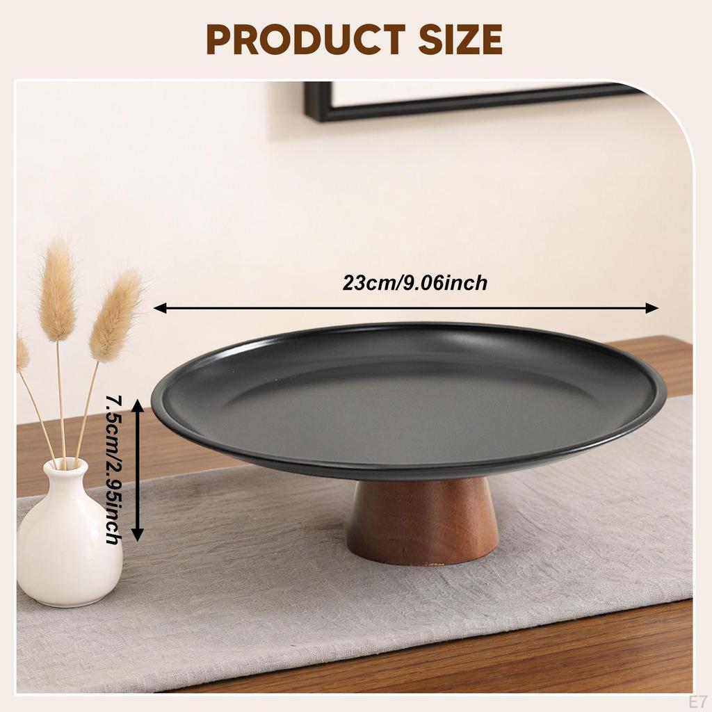 Pedestal Fruit Bowl Decorative Lightweight Versatile Snack Candy Storage Tray Food Dish for