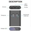 2 In 1 aptX Bluetooth Audio Receiver Transmitter aptX-Adaptive AD/HD/LL AAC 3.5MM AUX HiFi Music Multipoint Wireless Adapter