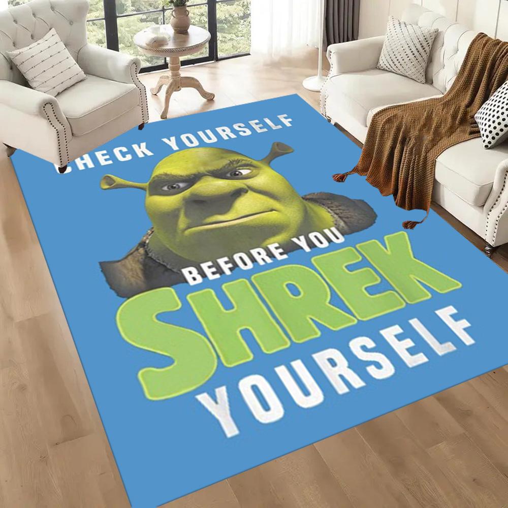 Shrek's Epic Adventures Square Rugs Are a Great Choice for Living Rooms, Bedrooms, Home Décor, and As Gifts.
