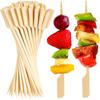 200Pcs Bamboo Sticks Disposable Natural Bamboo Skewers Bbq Barbecue Sticks For Kabob Fruit Cocktail Camping Party Barbecue Tools