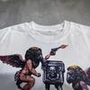 Tide Brand High Street Hip Hop Short Sleeve Direct Injection Printing Bat Sleeve Men'S And Women'S T-Shirt Versatile Summer Tide