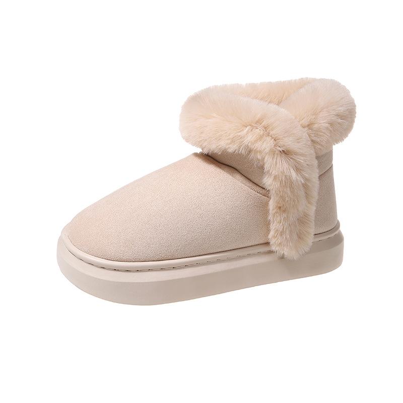 

Новые зимние теплые ботинки до середины икры на толстой подошве, износостойкие, удобные и модные женские ботинки на плоской подошве, бархатные зимние ботинки 40-41