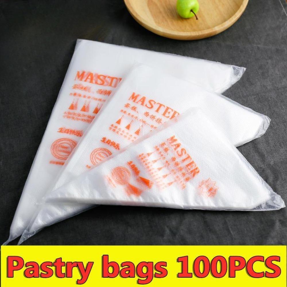 A Disposable Cream Bag Used for Decorating Cakes. Kitchen Utensils, 50/100/200/500 Pieces