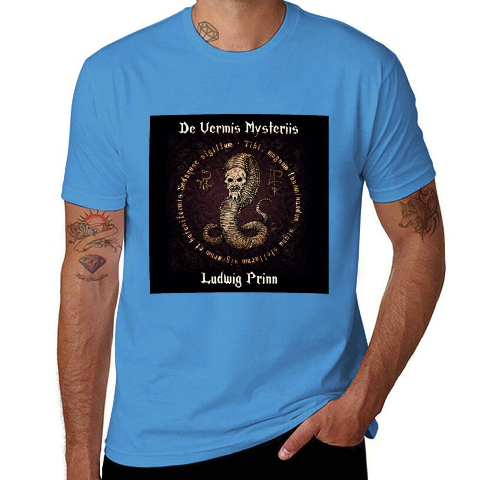 

De Vermis Mysteriis Tshirt quick drying summer tops black tshirts for men S