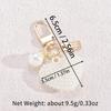 Minimalist Pearl Keychain DIY Charm Pendant Anti-lost Car Key Accessory Lovely Gift for Women Teens School Use