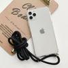 Necklace Crossbody Lanyard With Strap Case For Vivo V40 Pro V40 SE V40 Lite Shockproof Transparent Soft Cord Phone Cover Fundas