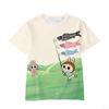 2025 New Trendy Animation Labubu Cartoon 3D Printing Comfortable Loose Round Neck Short Sleeve T-shirt