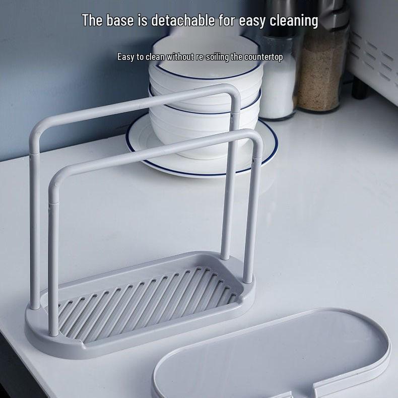 Multipurpose Kitchen Sink Storage Rack for Dishcloths, Sponges, Towels, and Soap