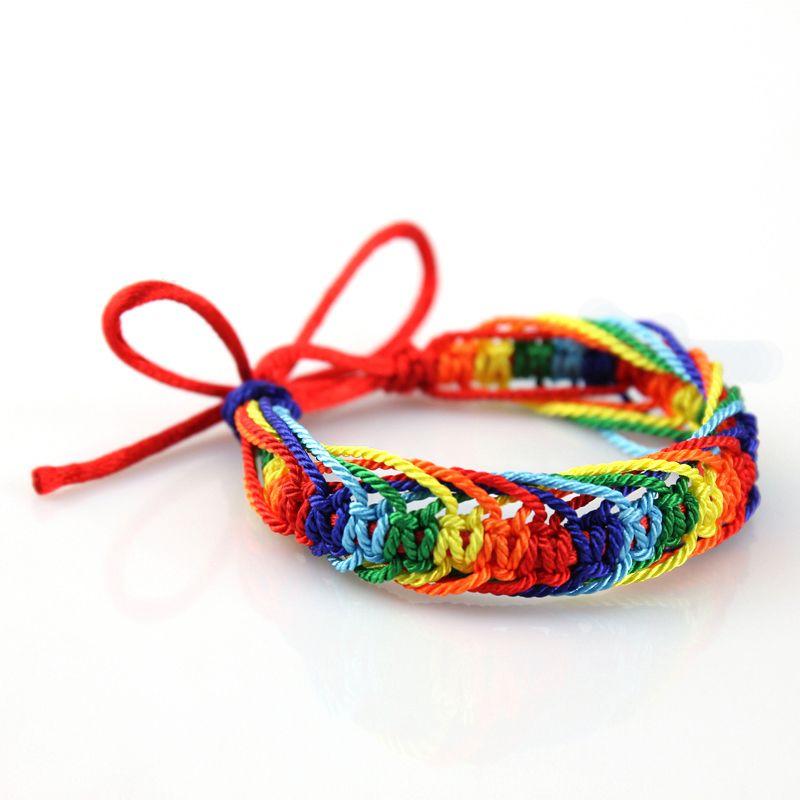 

Браслет Узел Цзиньган Тибетский Стиль Красочная Плетеная Веревка Ручное Плетение Браслет Радужный Браслет Ремешок для Ношения Завязывание Распространяйте Удачу Red