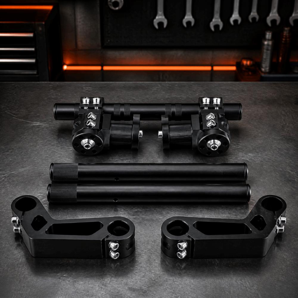 Multi-Angle Swivel Adjustable Handlebar Assembly For Motorcycle Customization