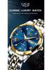 LIGE Men's Waterproof Luminous Quartz Watch – Dual Calendar, Multifunctional Business Wristwatch