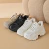 Augustine platform dad shoes women's 2025 new autumn and winter white sports lamb wool casual thickened running shoes