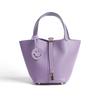 bag women's first layer cowhide vegetable basket bag versatile bucket bag genuine leather women's bag feeling handbag