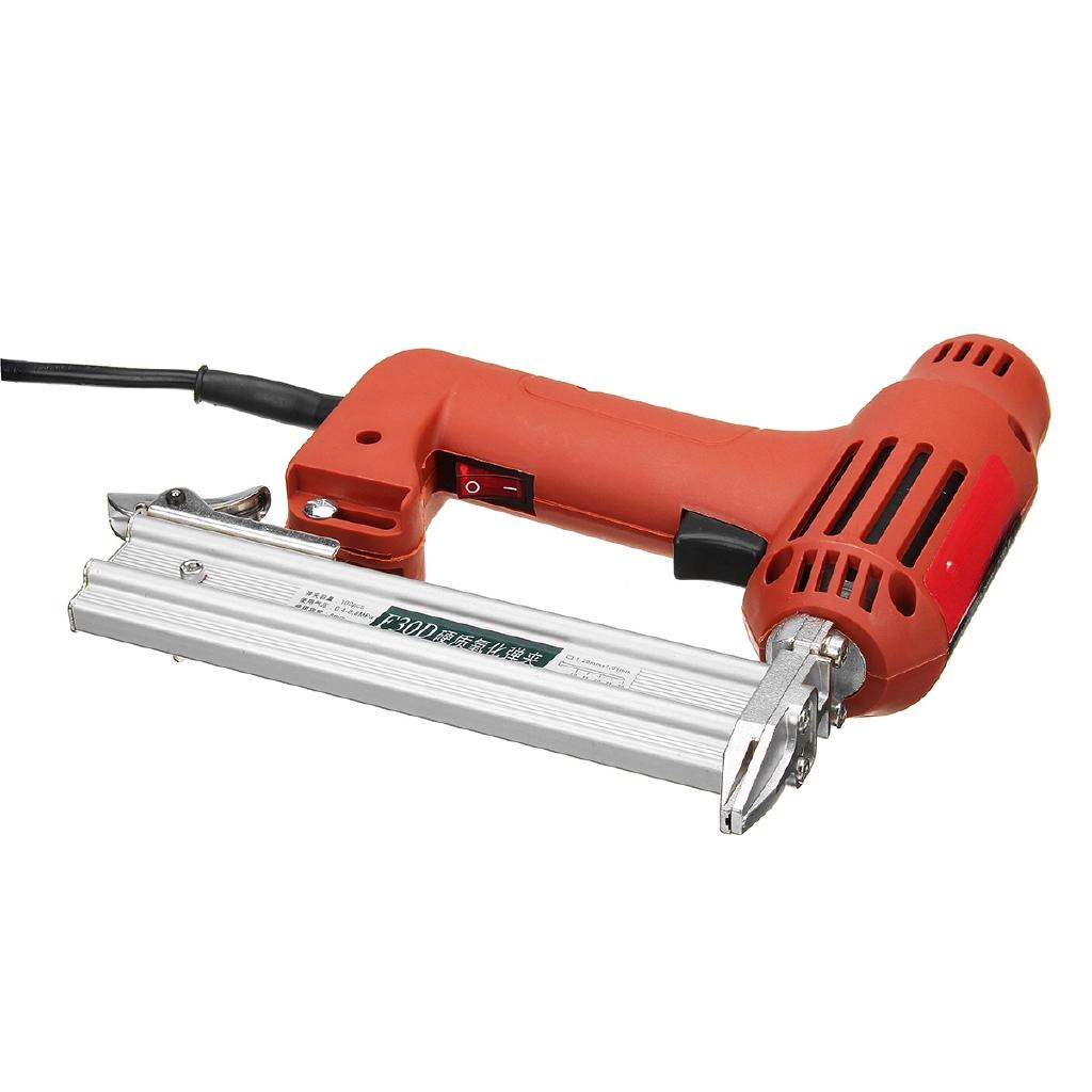 1800W 10-30mm Electric Nailer Straight Nail Staple Guns Woodworking Tool Light Weight Portable 60/min Firing Speed Rate