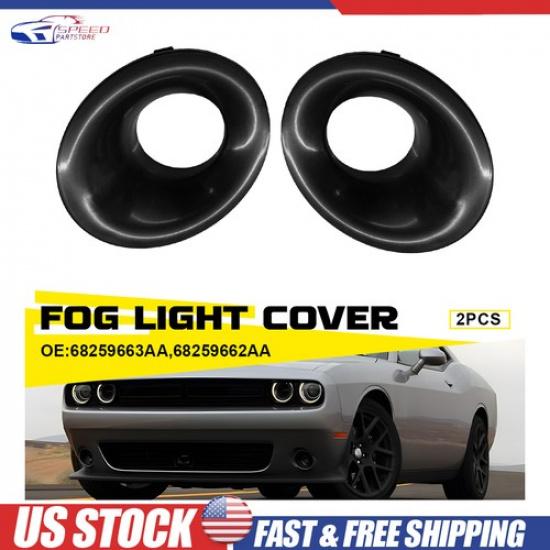 Комплект из 2 накладок на противотуманные фары, сторона водителя и пассажира, для Dodge Challenger 2015-