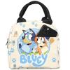 Neue Bluey Kinder-Lunchtasche, isoliert, tragbare Kühlertasche für Jungen, Mädchen, Erwachsene, Arbeit, Schule, Picknick, Blau
