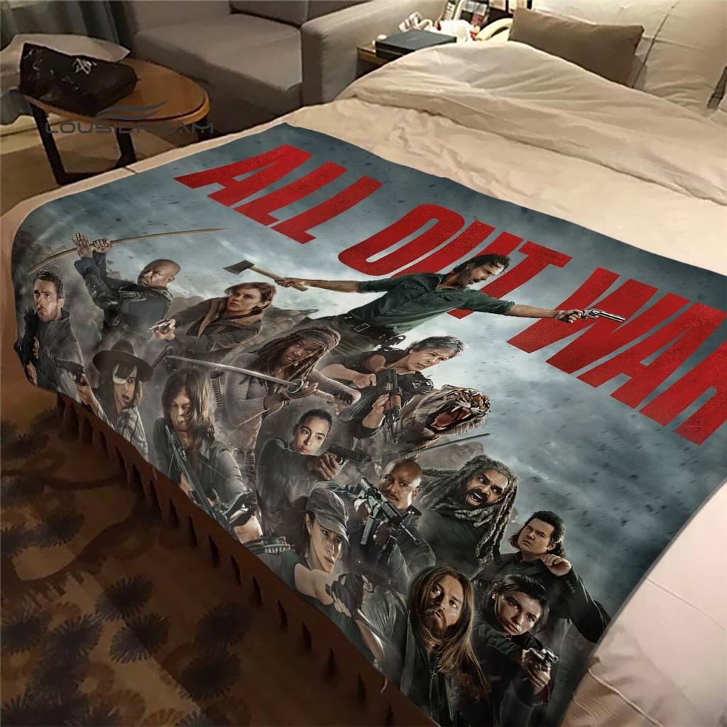 Daryl Dixon The Walking Dead Throws Blanket Horror TV Series Sofa Blanket for Adults and Children Bedroom Living Room Decoratio