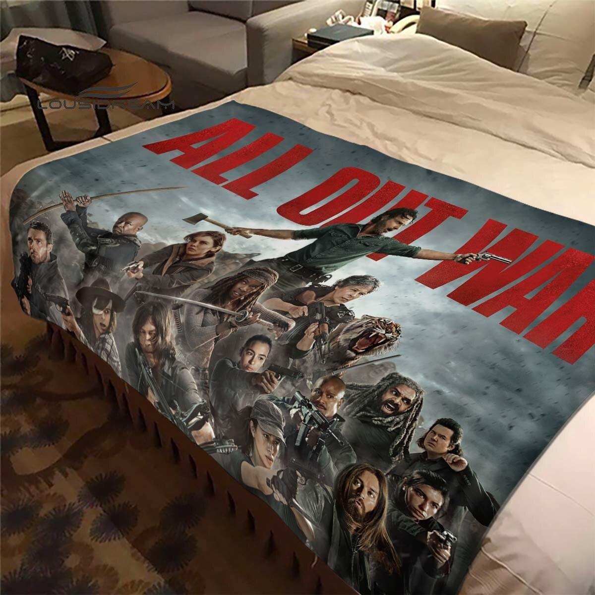 

Daryl Dixon The Walking Dead Throws Blanket Horror TV Series Sofa Blanket for Adults and Children Bedroom Living Room Decoratio 130x150cm
