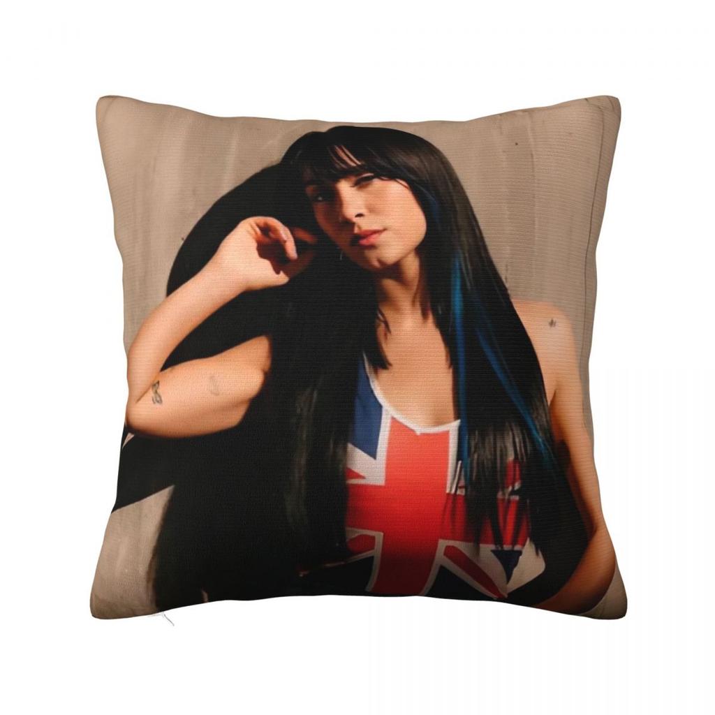 Singer Aitana Cuarto Azul Tour Pillow Covers Polyester Car Cushion Cover Creative Decorative Pillow Cover 45*45