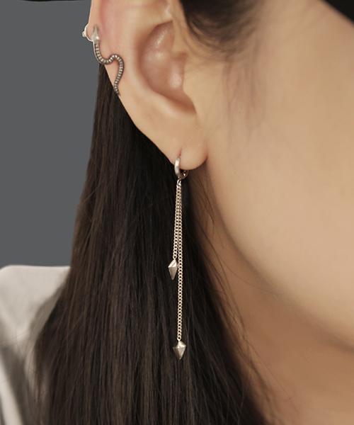 Sekhmet Bastet 72Mm Chain Ring Earrings