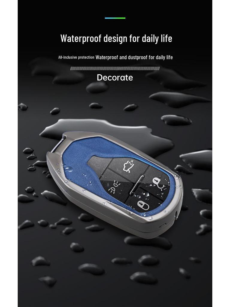 Premium Maserati Levante/Ghibli Key Case with Protective Buckle