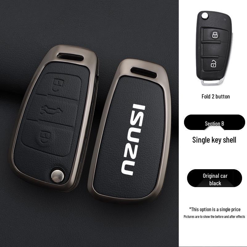 Jiangxi Isuzu Rui Mai Key Case Compatible with Mu-X, Mu You Xia, D-Max, Ling Tuo - Stylish Shell Buckle for Men & Women