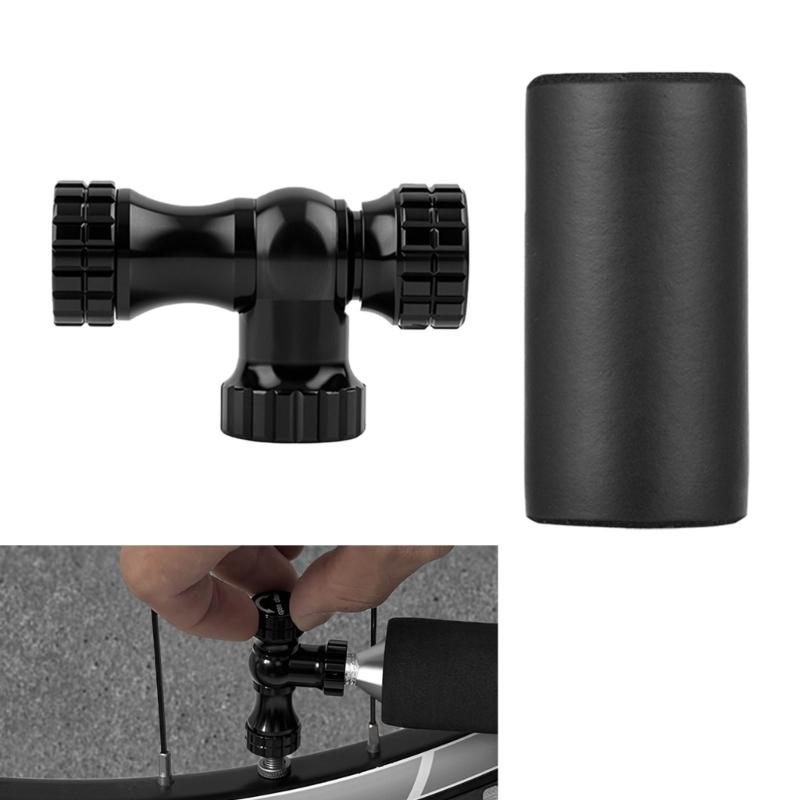 Bicycles CO2 Inflator Head Bikes Inflation Valves Head Knob Inflation Nozzle Bikes Fast Inflation Valves Accessories