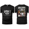 Men's Letter Print Round Neck Tee Black Father